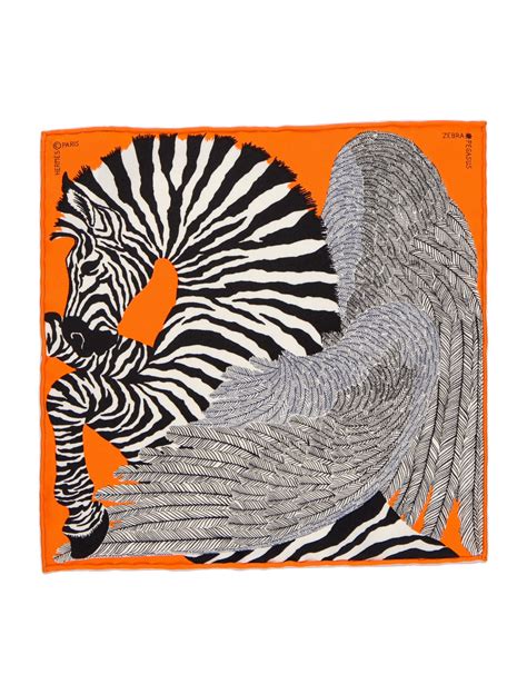 hermes pegasus scarf|Hermes zebra scarves.